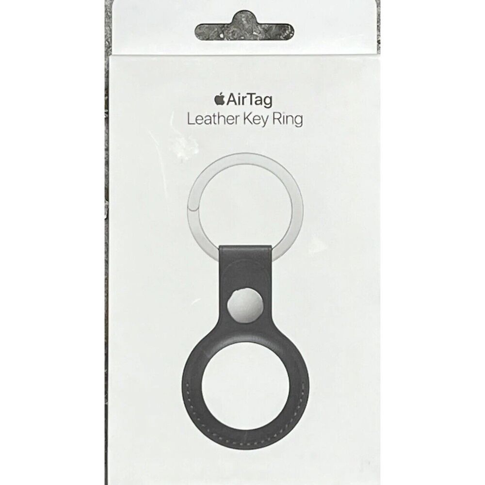 Genuine Apple Leather Key Ring for AirTag Midnight MMF93ZM/A